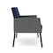 Lesro Mystic Lounge Reception Bariatric Chair, Black, MD Ink Back, MD Ink Seat, RS Echo Arm Panels ML1401 - alternate 2